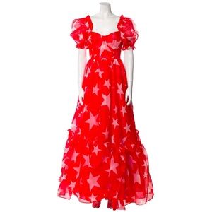 Selkie Ritz Gown - red and white stars